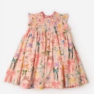 Pink Chicken 5 Stevie Watercolor Bow Dress